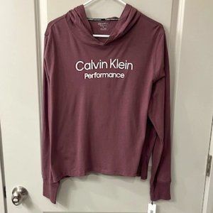 NWT Calvin Klein Performance Hooded Pullover Sz M Oversized